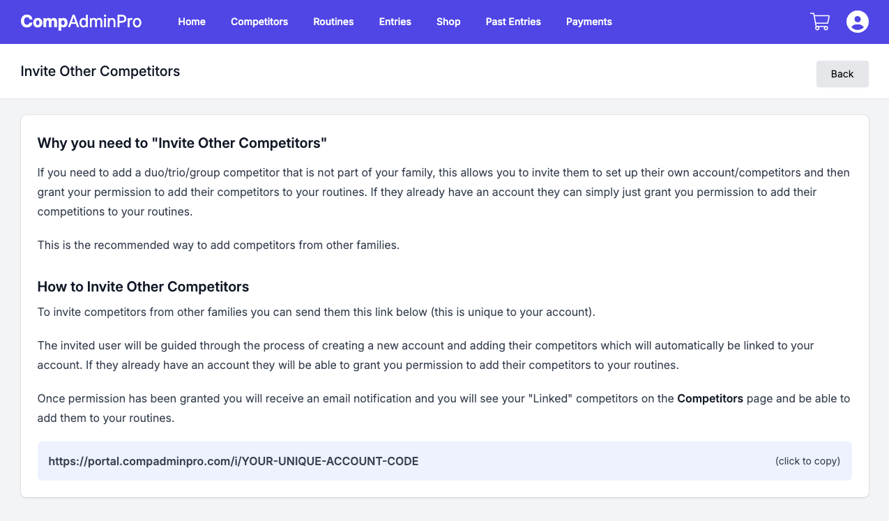 Invite Other Users