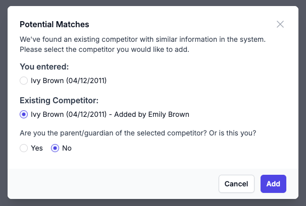 Potential Matches