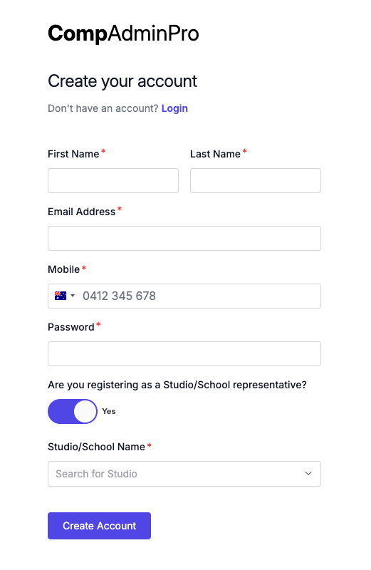 Registration Form