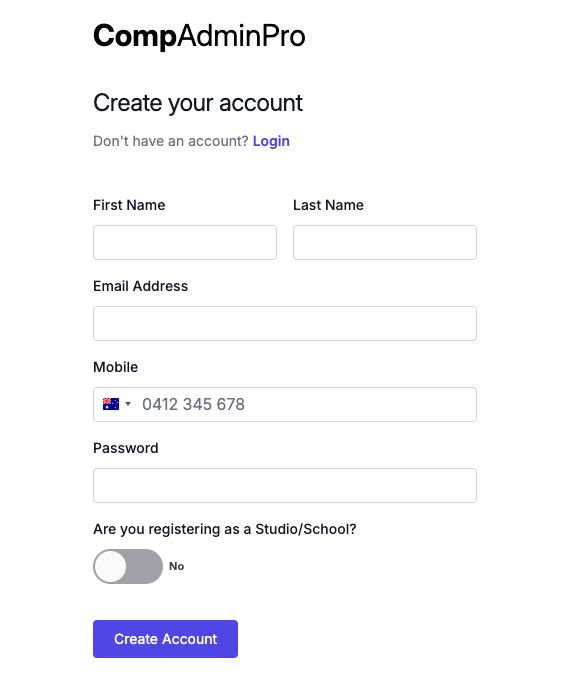 Registration Form