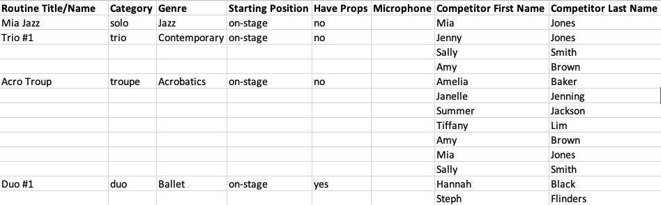 Import Routine Example